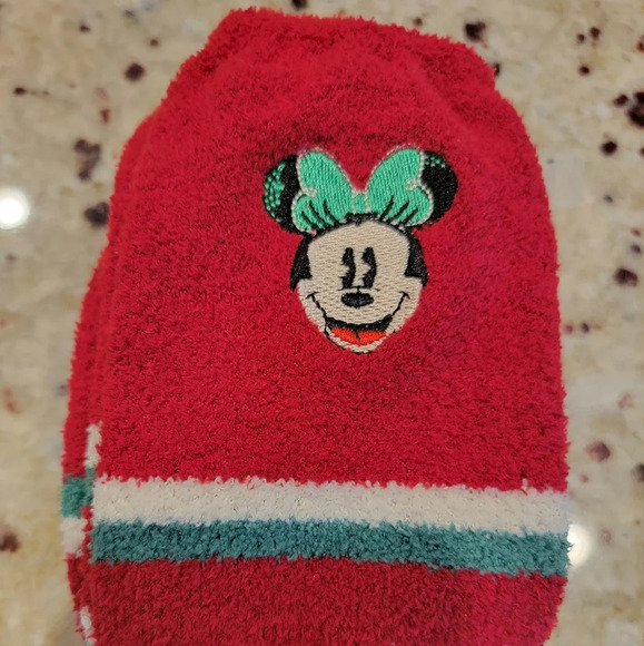 Disney Minnie Mouse Cozy Socks 2 Pairs NWT - Picture 2 of 5